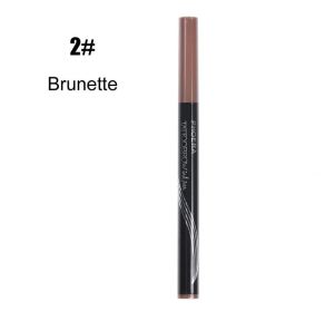 New Long Lasting Ultra-Fine Four-Comb Eyebrow Pencil (Color: 2 pcs Brunette)