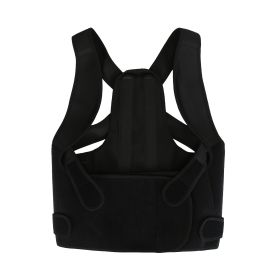 3 Size Options Posture Corrector For Women Men Adjustable Back Brace Posture Trainer Improve Hunchback Slouching Kyphosis Correction Invisible Un (Option: Black-M)